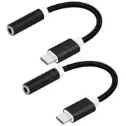 2 Pack Type C to 3.5mm Earphone Adapter for Verizon Motorola Moto Z Force Droid
