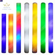 30Pcs Foam Glow Sticks with 3 Modes Colorful Led Flashing Glow Stick Glow in the