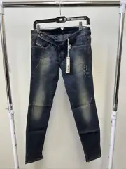 Diesel Women's Slim-Tapered Cherick Stretch Faded Blue Jeans - W27/L32