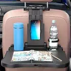 Car Backseat Tray Table Foldable Seat Back Laptop Desk Stable Auto Back DG]