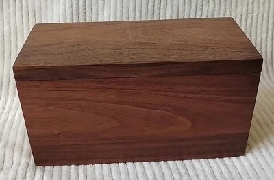 Handmade Black Walnut Trinket Box Tree Cut Processed And Crafted In Kentucky