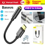 Baseus Type C to 3.5mm Cable Earphone Headphone Aux Audio Adapter For Samsung