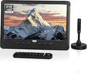 10” Portable Handheld TV With Built-In DVD Player - August DA383 - Freeview HD TV Recording DVB-T2 With Rechargeable Battery, CD/DVD/USB/SD Card, HDMI, AV - Aux Out Perfect for Caravan Travel and Home