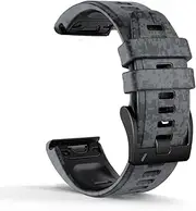 [DJDLFA] 26 22mm Smart Watch Band For Garmin Fenix 7 7X 6 6X Pro 5X 5 Plus 935 Silicone Leather Accessory Straps Quick Release Wristbands