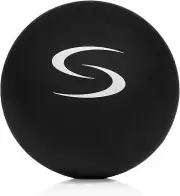 MASSAGE BALL | 6cm Smooth Massage Ball Black Exercise Relief