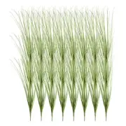 24Pcs Artificial Grass Plants, 13.8" Plastic Fake Wheat Grass Greenery, Green