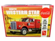 1/25 Scale Model Kit White Western Star Semi Truck Tractor Coca-Cola by AMT
