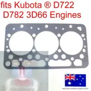 fits Kubota D722 D782 3D66 Head Gasket GR2120 GR2120-2 GR2120B GR2120B-2 JB13