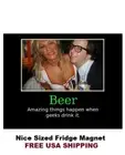 612 - Funny Geek Beer Drinking Meme Nice Large Refrigerator Magnet