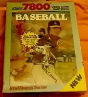 VINTAGE ATARI 7800 BASEBALL WITH HANG TAB- BRAND NEW IN SHRINKWRAP!