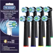 8 Pcs Toothbrush Heads for Braun Oral B Pro & Genius X, Sensitive Brush Refills