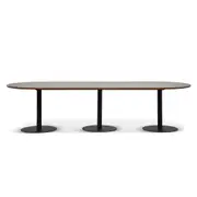 Ripponlea 3m Oval Meeting Table - Walnut