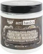 Finnabair Art Basics Modeling Paste 8oz-Opaque Matte 961411