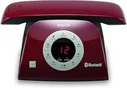 VTECH VS122-16 Retro-Design DECT 6.0 Cordless Phone: Bluetooth Connect to Cell, Call Blocker, Answering System, Full-Duplex Speakerphone, Up to 1000 Phonebook Contacts & 1000 Call Block Entries
