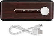 Richer-R Sspeaker,Portable Wireless Speaker Walnut Grain Speaker Memory Card Outdoor Indoor,Speaker Support, USB Flash Drive, 3.5mm Input, Memory Card