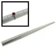 Aluminum Ring Stick Ring Sizer Mandrel Measures Jewelry Rings 1-15 US Sizes