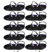10 x 100 ft CCTV HD Pre-made Video Power Cable Security Camera Wire BNC Cord md3