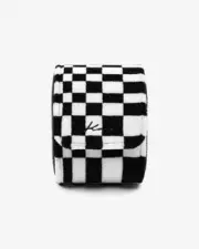 KRUK White Black Pasha Checkered Single Watch Roll Travel Storage Case