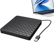 USB External Hard Drive 5Gbps - Backup Data Recorder, Multifunctional Movie Player | High-Speed 3.0 Optical Storage Device, Pop-Up Mobile Burner, RW & Storage, Software Installation and Movies