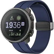 [Blueshaweu] Strap Compatible with Suunto Vertical, Soft Silicone Dual Magnetic Adjustable Wristbands Compatible with Suunto Vertical GPS