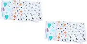 [Homoyoyo] 2sets 3pcs Peva Fridge Cover Refrigerator Protector Dustproof and Dirtproof for Easy Kitchen Organization Transparent Design with Side Opening for Convenient Hanging 3pcs*2