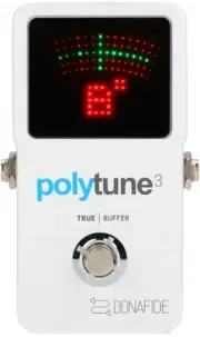TC Electronic PolyTune 3 Polyphonic LED Guitar Tuner Pedal with Buffer