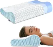 Neck Pillow Contour Memory Foam Pillows for Pain Relief Bed Pillow for Sleeping,