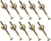 Zerodeko 10 Sets Teapot Screw Accessories Screws Nuts Teapot Repair Accessories Tea Kettle Accessories Tea Kettle Replacement Accessories Tea Pot Replacement Parts Teapot Parts Golden Brass