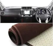 for T&oyota for Land for Cruiser for Prado for J150 for LC150 for FJ150 2010-2022 Sun Shade Pad Carpets Car Dashboard Cover Mat Car Dashboard Cover Mat(B RHD Brown)