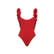 [La Reveche] La Reveche-Red Amira Polyamide One-Piece-Donna L STAND