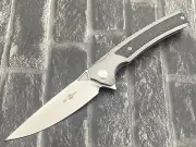 TwoSun Folding Knife M390 Blade Titanium CF Handle Camping Knife TS81-M390-CF-SW