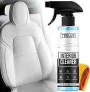 Tesla Interior Cleaner for White & Black Vegan Leather - Stain Remover - Solution for Complete Interior Tesla Cleaning - Ideal for Seats, Doors, Console, Dash - Compatible with Tesla Model 3, Y, S, X