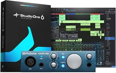 Presonus AudioBox iOne USB Audio Interface w/ Studio One 6 & Studio Magic Suite