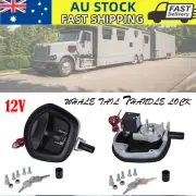 Power Operated Central Locking Handle Whale Tail Lock Recessed Folding 12V