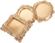 JOINPAYA 3pcs Victorian Jewelry Bowl Set Resin Trinket Dishes Perfume Trays for Dresser Decorative Bowl for Keys Decor