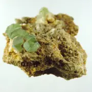 green Demantoid Garnet crystal, cluster specimen, Madagascar, 56.3 cts #107