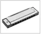 EASTTOP 10Hole Harmonica C Blues Harmonica for Beginner Adult Kid Student Gift