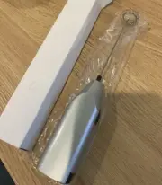 Handheld Electric Milk Frother with Stainless Steel Whisk - Portable Foam Maker