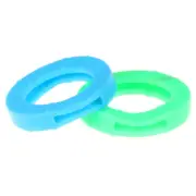 24XBright Colors Hollow Silicone Key Cap Covers Topper Keyring With Bly Brai. CR