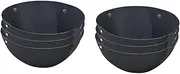 Ysyaxsyt 14/16 Inch Hanging Flower Basket Liners Round Planter Liners Non-Woven Black Felt 6PCS