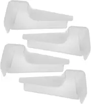 DIYEAH 4Pcs Rv Gutter Spouts Durable Rain Gutter Extensions for Rv Roofs Left Right Side Design Stylish Finish for Efficient Rainwater Drainage