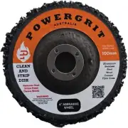 Power GRIT 4" Strip Discs 5 Pack Rust Remover Disc for Angle Grinder — Paint ...