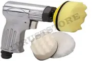3" INCH ROUND MINI AIR PNEUMATIC BUFFING BUFFER POLISHING BUFF TOOL KIT