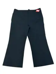 Spanx Womens Pants The Perfect Fit Ponte Kick Flare High Rise Black Size 3X