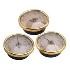 3pcs Weather Forecast Station 72x33mm Barometer Hygrometer Thermometer Gauge oy