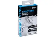Crest Lightning To Usb-a 3m Flat Cable Each