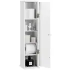 Storage Cabinet Cupboard Toiletries Shelf Toilet Tissue Paper Roll Holder