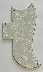 Guitar Parts Guitar Pickguard for Gibson SG '61 Reissue Style,Ivory White Pearl