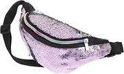 [VALICLUD] Pack Stylish Mermaid Sequin Fanny Pack Glitter Crossbody Shoulder Bag for Women for Festivals Parties and Casual Wear Compact Rhinestone Purse with Unique Design