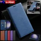 For Samsung S25 S24 S23 S22 S21 Ultra FE Note20 Magnetic Flip Wallet Case Cover